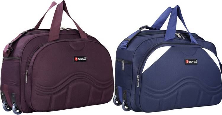 Zion Bag 21 inch/55 cm Lightweight Waterproof Luggage with wheels pack of 2 Travel Duffel Bag