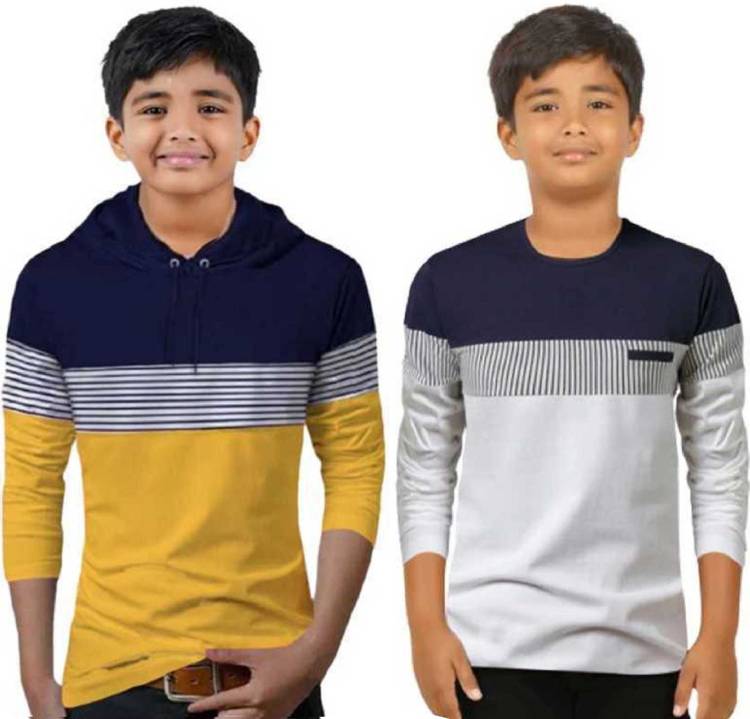 Boys Solid Pure Cotton T Shirt Price in India
