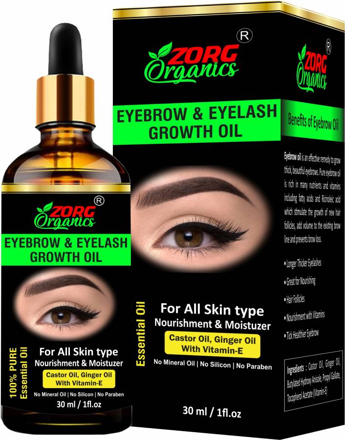 Zorg Organics Eyebrow & Eyelash Growth Oil for women 30 ml Price in India