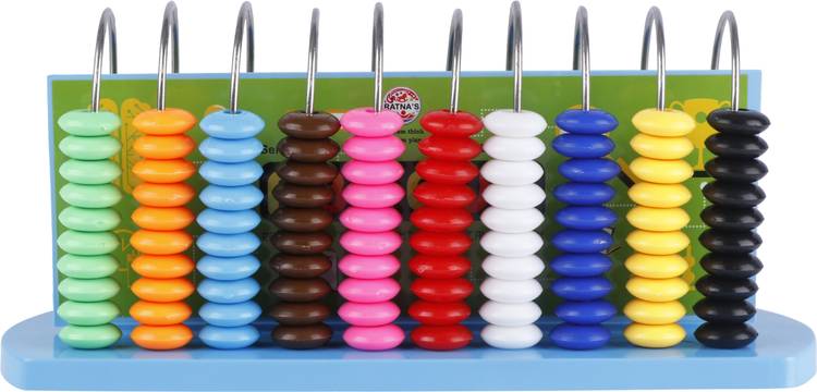 GENIUS GEMS EDUCATIONAL ABACUS FOR KIDS(100 COLOURFUL BEADS TO ENHANCE LEARNING)