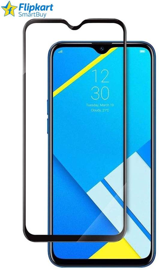 Flipkart SmartBuy Edge To Edge Tempered Glass for Mi Redmi 9a, Redmi 9i, Poco C3, Mi Redmi 9i, Realme C11, Realme C12, Realme C15, Realme C3, Realme 5, Realme 5s, Realme 5i, Realme Narzo 10, Realme Narzo 10a, Realme Narzo 20, Realme Narzo 20a, Realme Nar