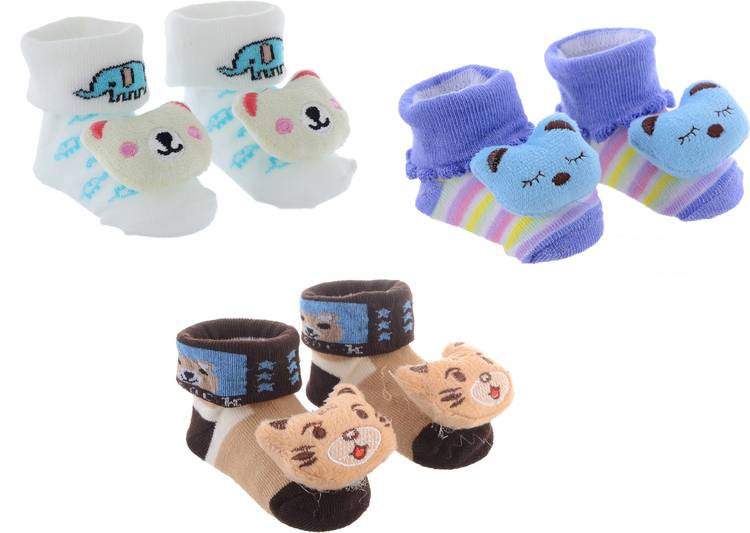 Soku Shopee 3 D Face unisex socks booties Booties