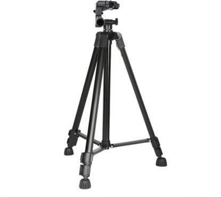 RFV1 (tm) Professional Aluminium Tripod 3366 Tripod Stand Heavy Quality for Digital Camera DSLR All Smart Phone Mobile Phone Tripod (Black, Supports Up to 2000 g) Tripod
