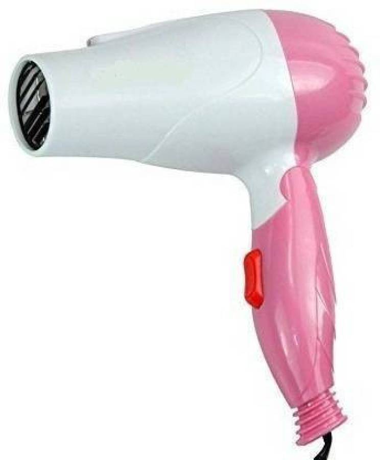 xelix Professional Dryer NV-1290 Hair Dryer With 2 Speed Control For WOMEN and MEN, Electric Foldable Hair Dryer (Pink and White) ( pack of 1) Hair Dryer Price in India