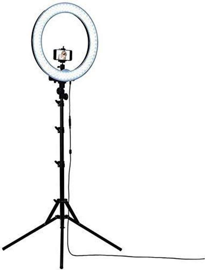 Wrapo 26cm Selfie Ring Light, 3 Lights Color USB Adjustable LED Ring Light with Tripod Stand & Cell Phone Holder for YouTube Video and Live Strieaming Tripod
