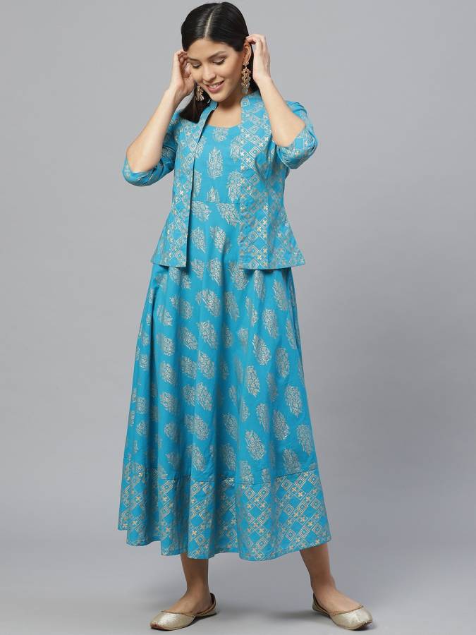 Women Ethnic Dress Blue Dress Price in India