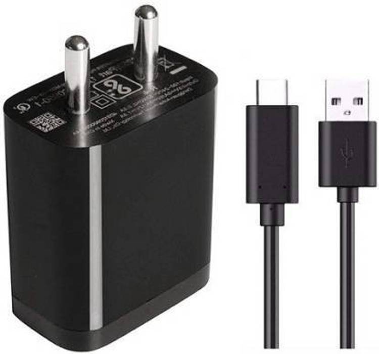 Royalzy Type C Fast Charger 18Watt with Quick Charge 3.0 Support 3 A Mobile Charger with Detachable Cable