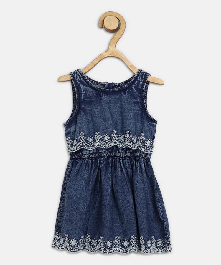 Girls Midi/Knee Length Casual Dress
