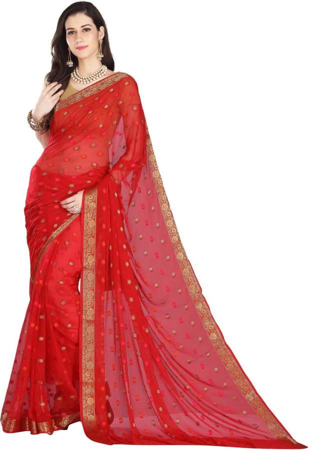 Embellished Fashion Chiffon Saree Price in India