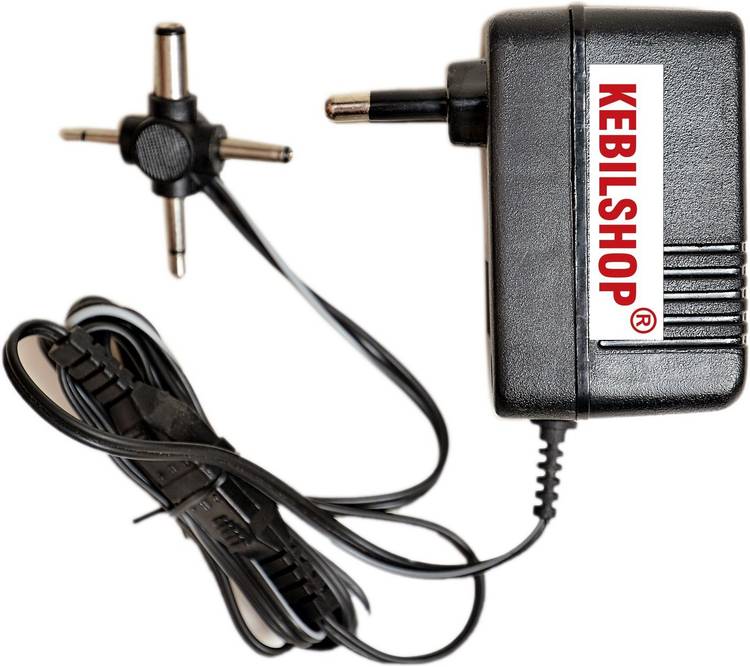 Kebilshop 4.5 Volt 500mA Power Adapter with 4 Multi Pin and Polarity Change Option for Radios,Torches,Toys,Trimmer,All purpose Use,for Electronics Items. Worldwide Adaptor