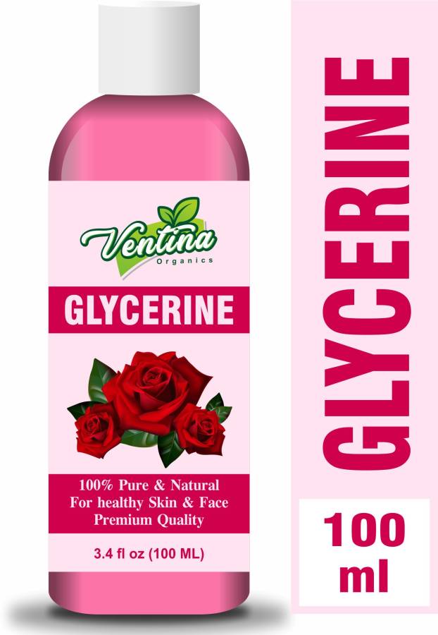 Ventina Organics Premium Glycerine - For Softens & Moisturises, Multi-Purpose (100 ml) Price in India