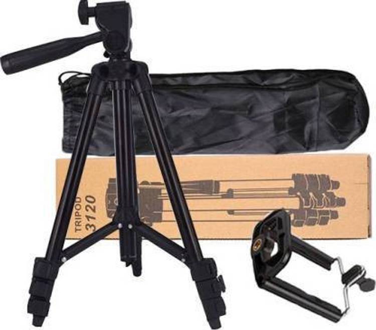 BOREALIS Tripod-3120 With Three-Dimensional Head Tripod Tripod (Black, Supports Up to 1500 g) Tripod