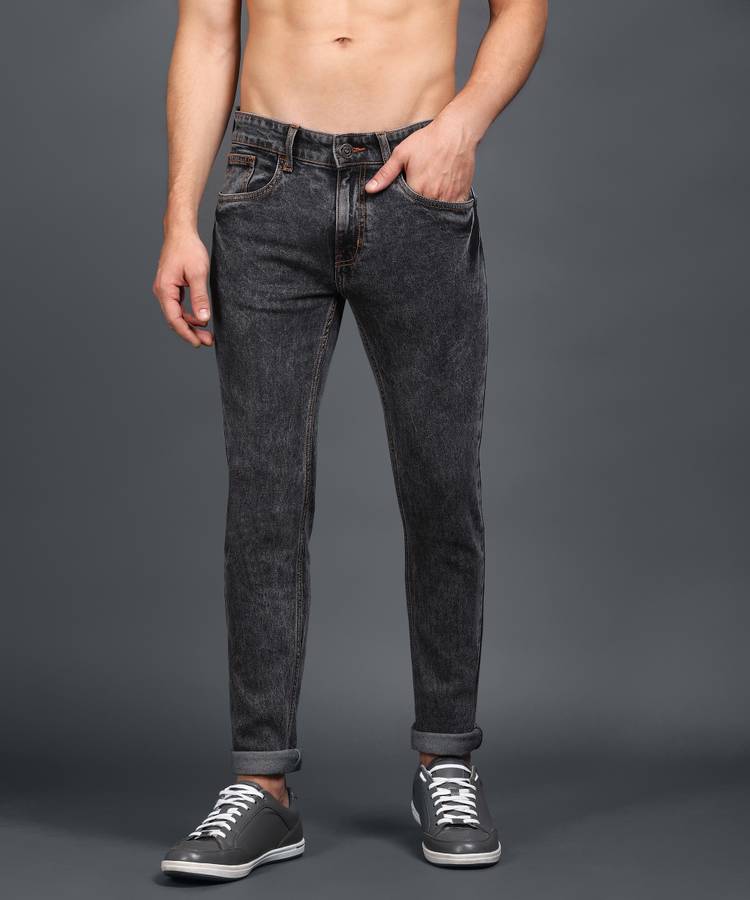 Slim Men Grey Jeans