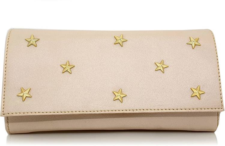 Party, Formal, Casual Beige  Clutch