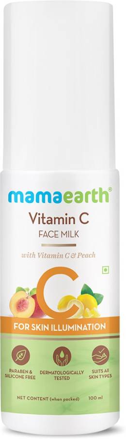 MamaEarth Vitamin C Face Milk with Vitamin C and Peach for Skin Illumination Price in India