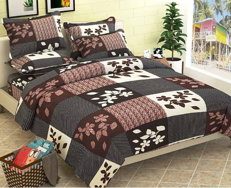 Loof Klapper 140 TC Microfiber Double Printed Bedsheet