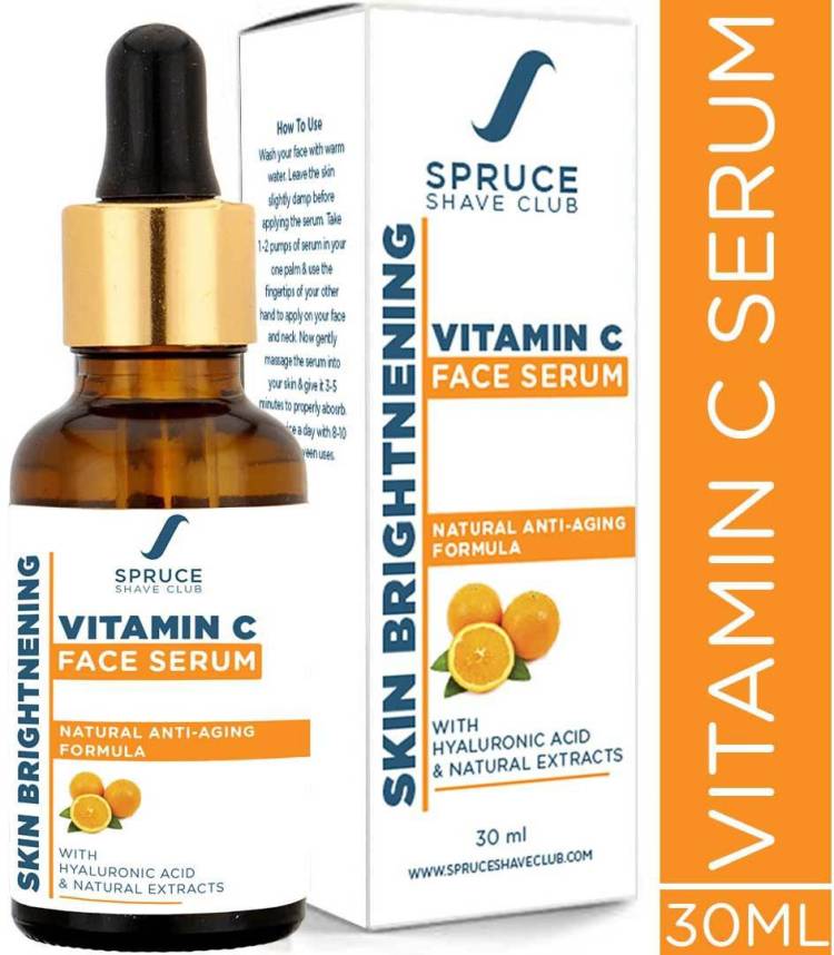 Spruce Shave Club Vitamin C Serum 40% For Brighter & More Radiant Skin | Natural Anti Ageing