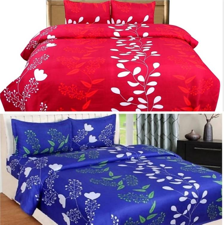 ENGUNIAS 180 TC Polycotton Double 3D Printed Bedsheet