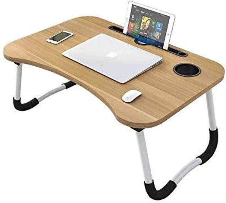 DEWBERRIES Wood Portable Laptop Table