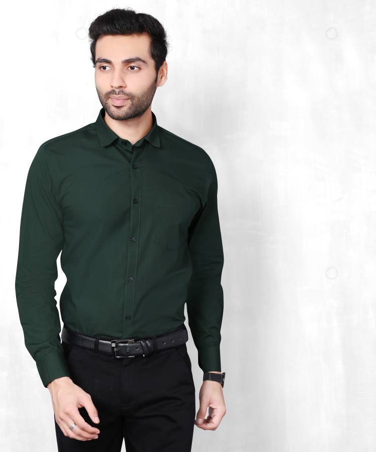 Men Solid Formal Slim Shirt