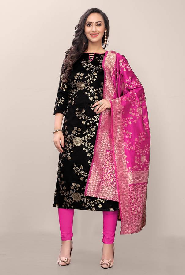 Brocade Printed Salwar Suit Material