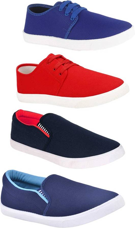 Combo Pack Of 4 Casual Sneakers For Men