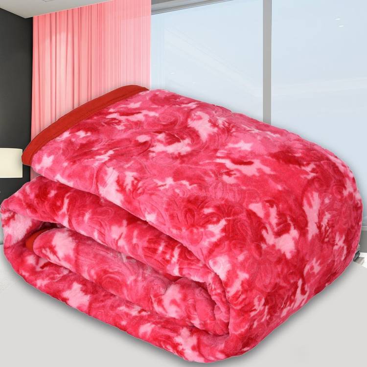 SPANGLE Printed King Mink Blanket