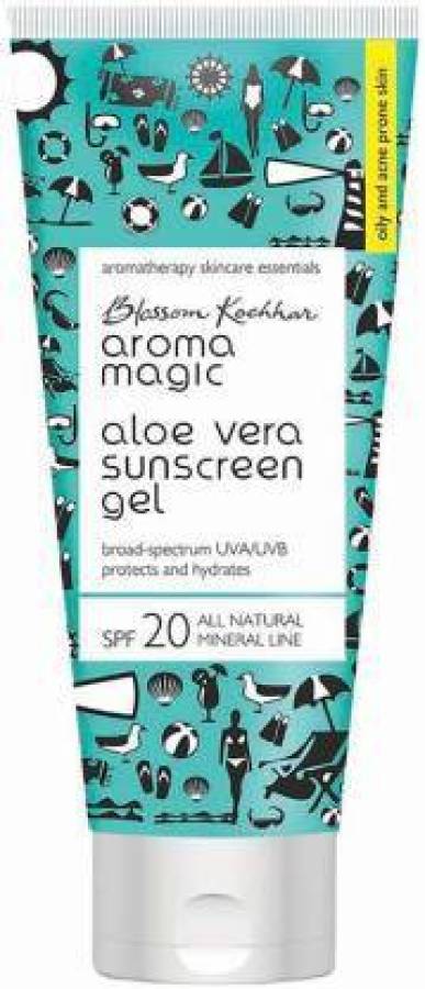 Aroma Magic Aloe Vera Sunscreen Gel 100 ml - SPF 20 PA+ (100 ml) - SPF 20 PA+ Price in India