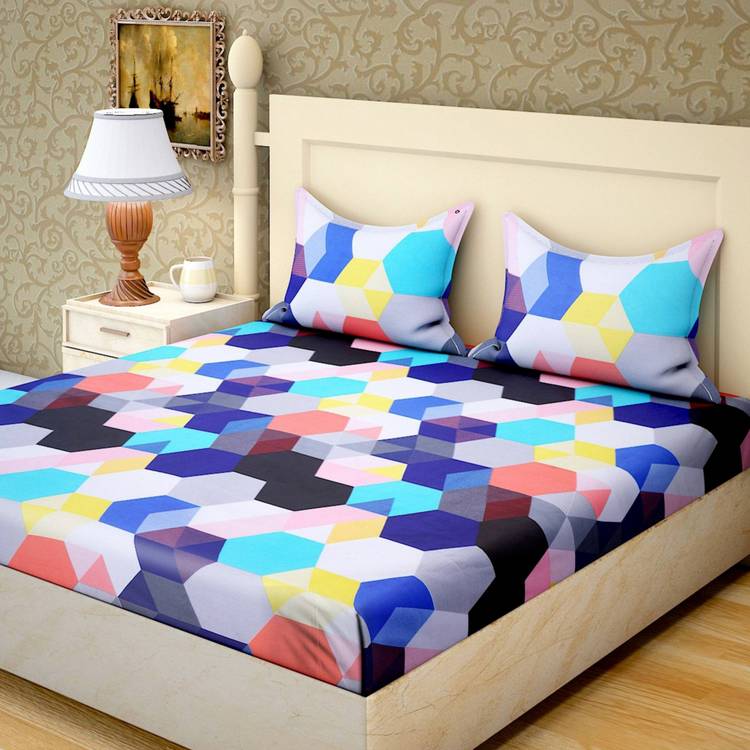 Exopick 120 TC Cotton Double Printed Bedsheet