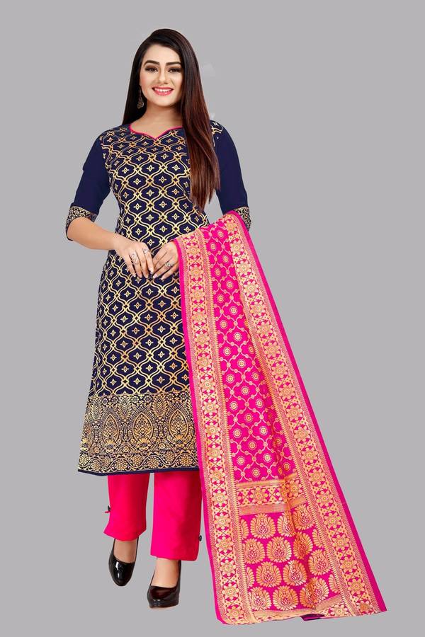 AMICALE Jacquard Woven Kurta & Palazzo Material