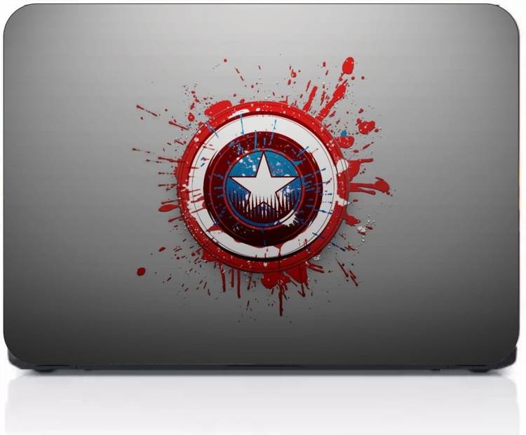 Gprint High & Digital Quality Laptop Laminated Captain America Cover Print vinyl Laptop Decal 15.6