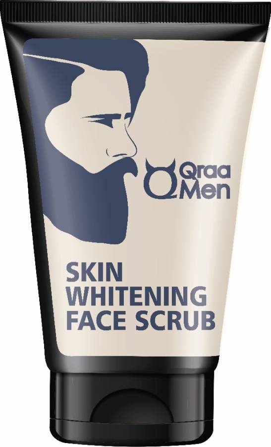 Qraa Vitamin C Skin Whitening Face Scrub for Men | With Oatmeal and Yogurt Scrub Price in India