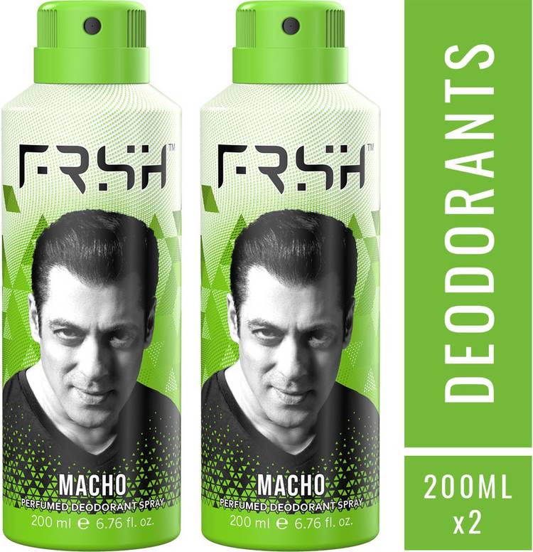 Frsh by Salman Khan Perfumed Dedorant Body Spray-MACHO-Pack of 2 Perfume Body Spray  -  For Men