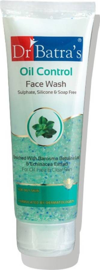 Dr Batra's Oil Control  Sulphate ,Silicone & Soap Free Enriched With Barosma Betulina Leaf & Echinancea Extract For Oil Free & Clear Skin - 50 gm Face Wash Price in India