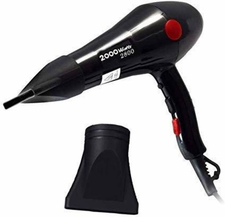 GUNNIDHI Chaoba 2800 Professional Hair Dryer 2000 W. 2800 Professional Hair Dryer for all Types of Hairs 2000Watts. Hair Dryer (2000 W, Black) Hair Dryer Price in India