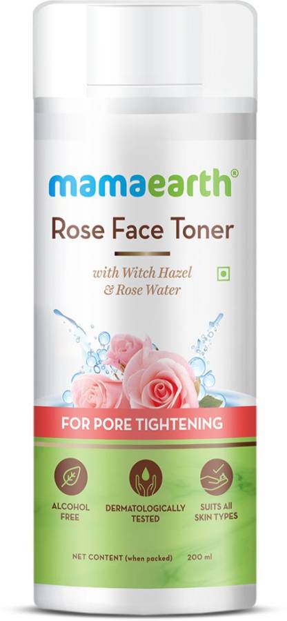 MamaEarth Rose Water Face Toner with Witch Hazel & Rose Water for Pore Tightening Men & Women Price in India