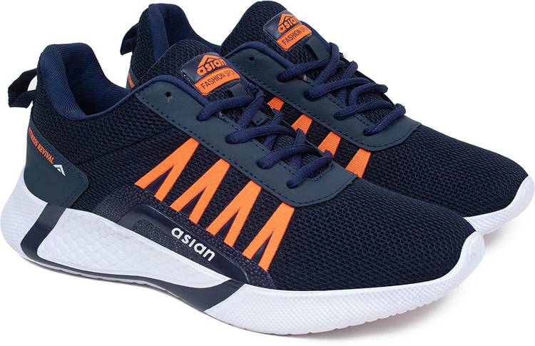 Bouncer-01 Running shoes for boys | sports shoes for men | Latest Stylish Casual sneakers for men | Lace up lightweight blue shoes for running, walking, gym, trekking, hiking & party Running Shoes For Men