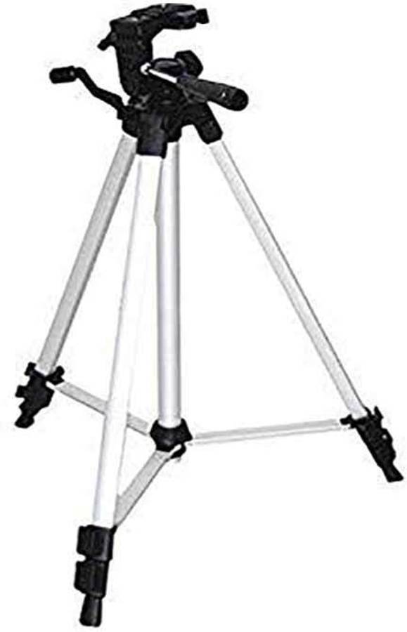 iSpares LatestTripod -330A Aluminum Tripod Stand For Digital Camera Camcorder and Mobile holder | Tripod Stand For Mobile phone clip ,Suitable for most digital cameras and moderate weight Tripod