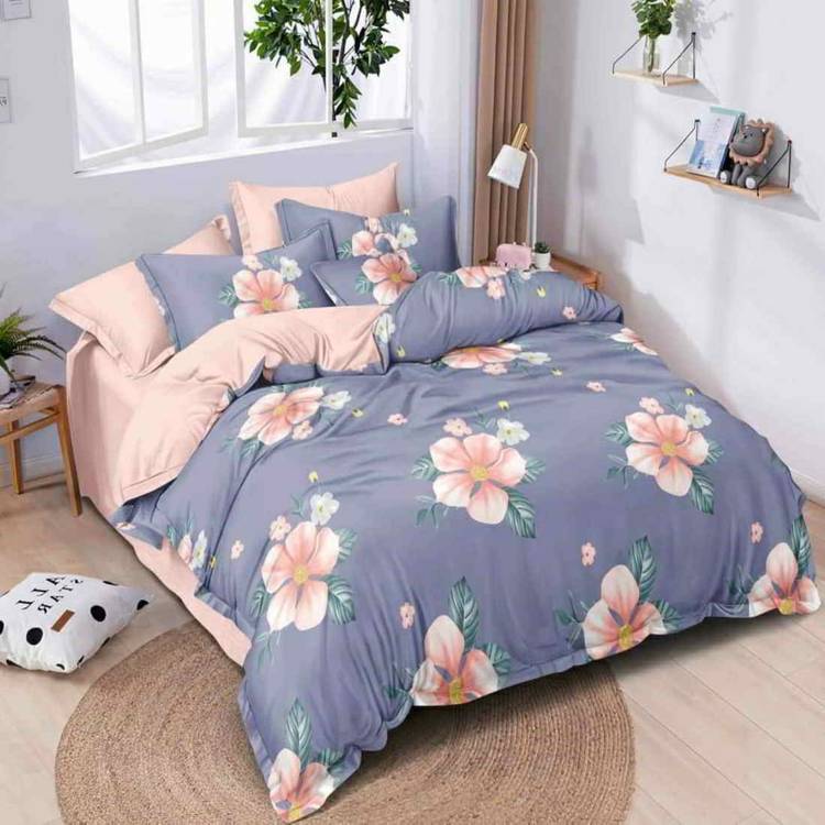 FLORENCE HOME 180 TC Velvet Double, King Abstract Bedsheet