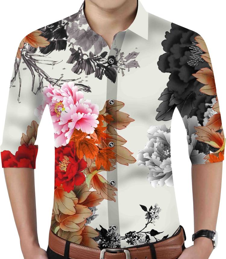 Cotton Polyester Blend Printed Shirt Fabric