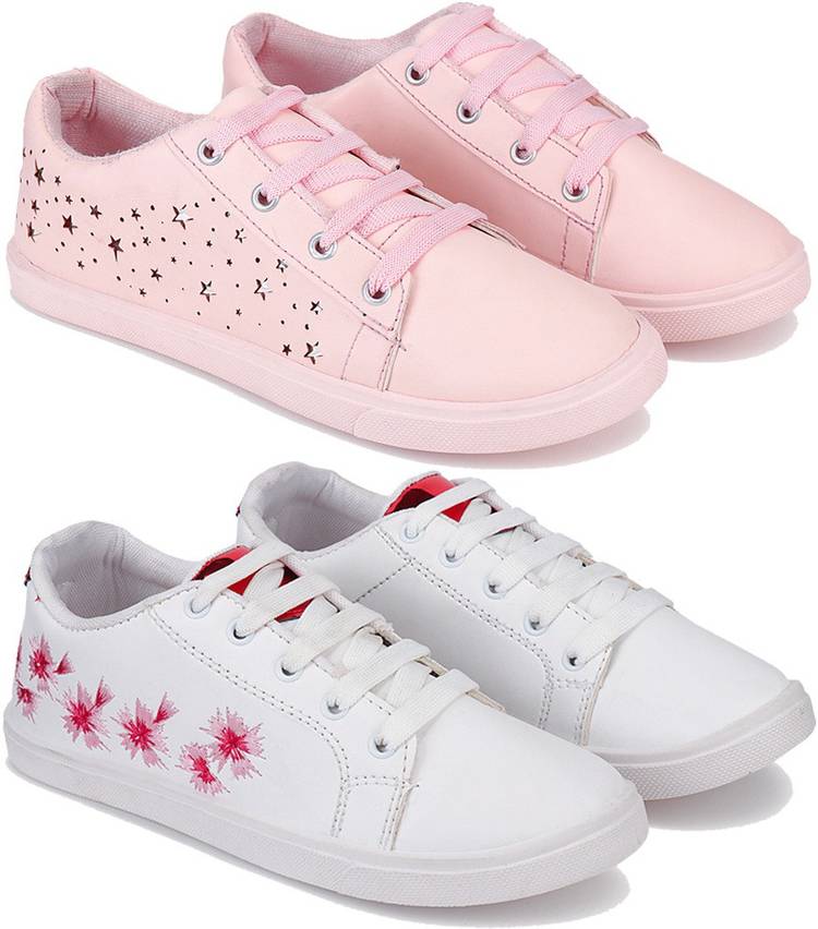 Casual Loafers, Sneakers Shoes for Woman Pack of 2 Combo(O)-1253-1254 Sneakers For Women