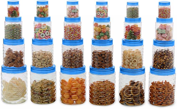 POLYSET Diva(24 pcs)  - 300 ml, 650 ml, 1200 ml, 2000 ml Plastic Utility Container