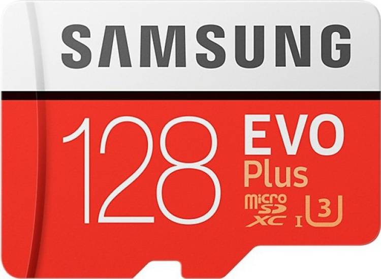 Samsung Evo plus 128 GB MicroSDXC Class 10 100 MB/s  Memory Card