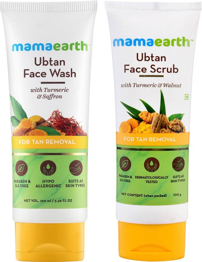 MamaEarth Tan Removal Combo Face Wash Price in India
