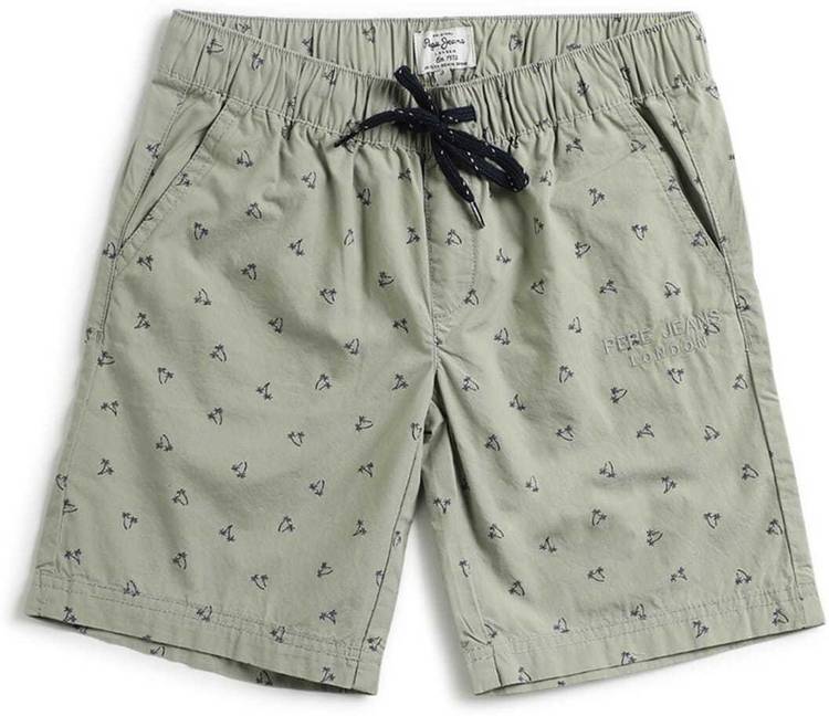 Short For Boys Casual Graphic Print Pure Cotton