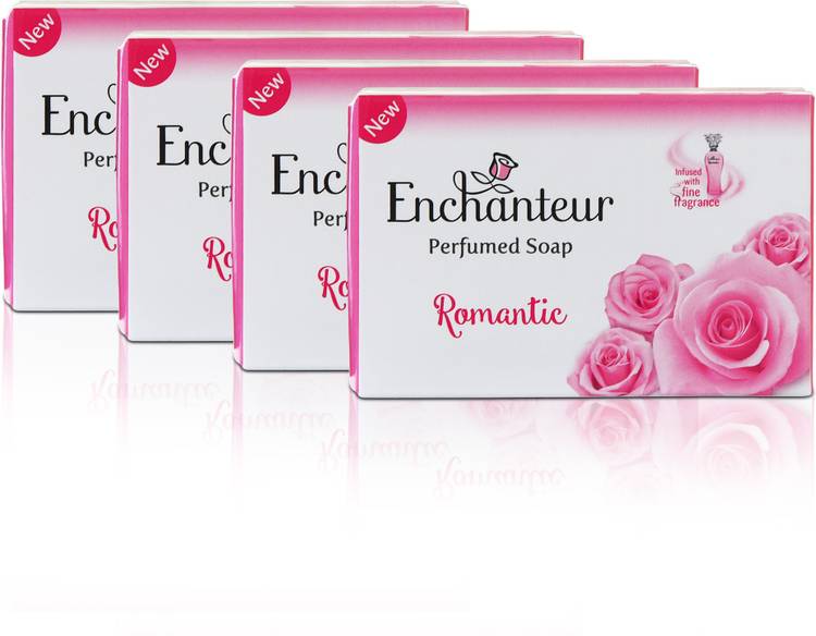 Enchanteur Romantic Perfumed Soap, 75 g(Pack of 4)