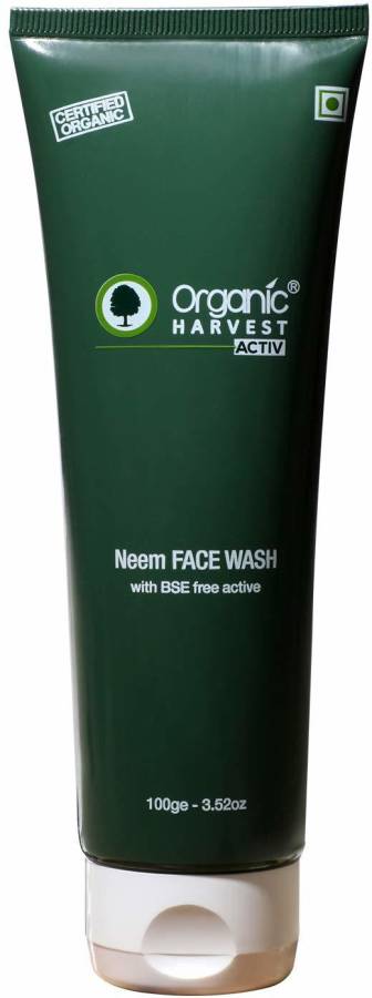 Organic Harvest Neem Face wash For Oily Skin, ECOCERT & PeTA Certified, Paraben & Sulphate Free Face Wash Price in India