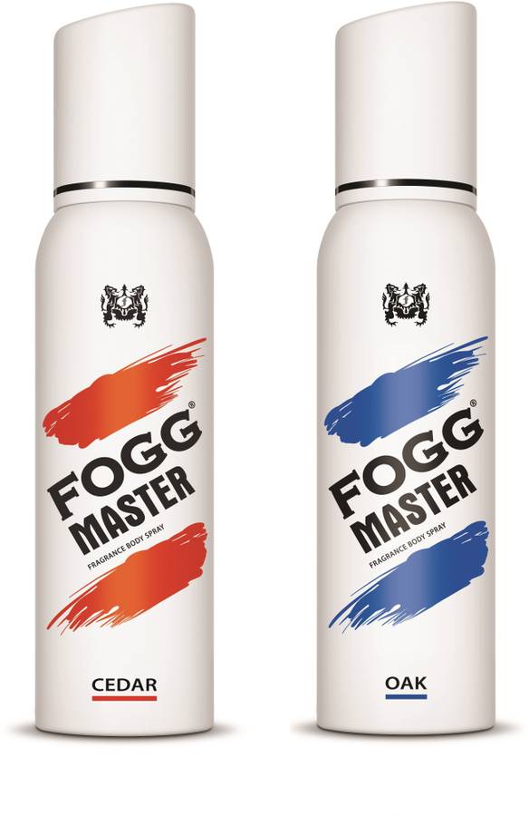 Fogg Combo Pack(Master Cedar + Master Oak 300ml) Body Spray  -  For Men