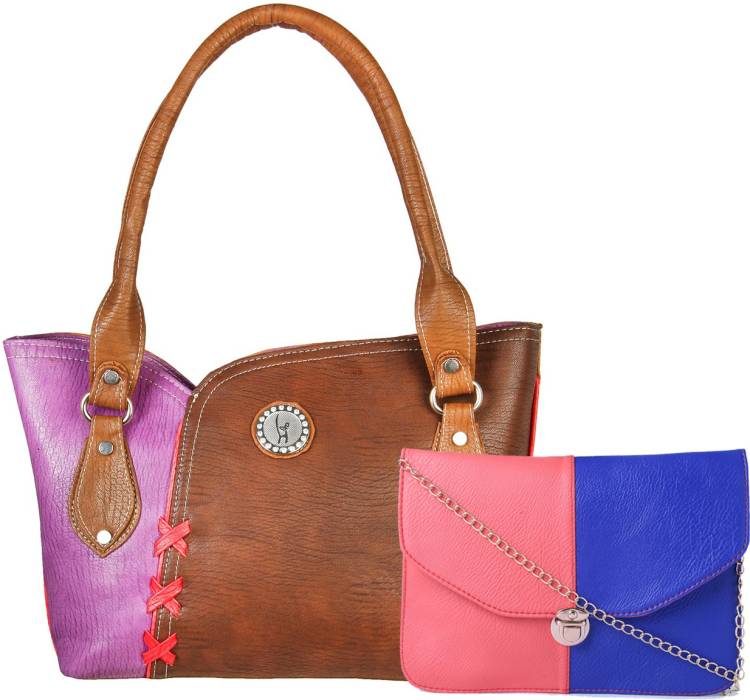 Women Beige, Pink, Purple, Blue Hand-held Bag Price in India