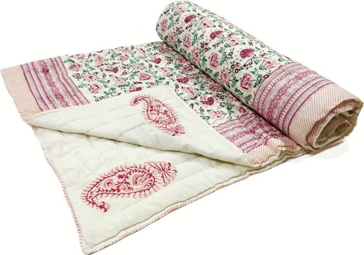 Blocks Of India Paisley Single Quilt